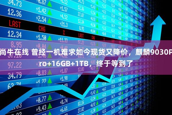 尚牛在线 曾经一机难求如今现货又降价，麒麟9030Pro+16GB+1TB，终于等到了