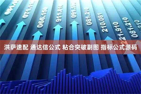 洪萨速配 通达信公式 粘合突破副图 指标公式源码