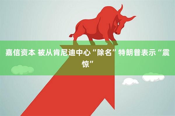 嘉信资本 被从肯尼迪中心“除名”　特朗普表示“震惊”